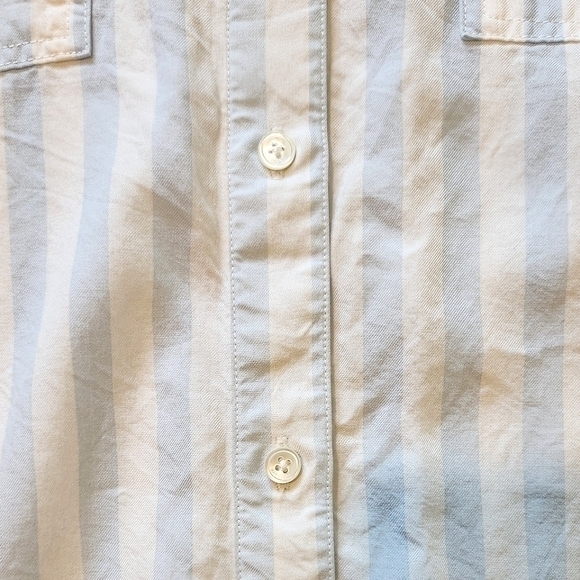 BABATON STRIPED BUTTON DOWN TOP 2XL - Picture 8 of 11